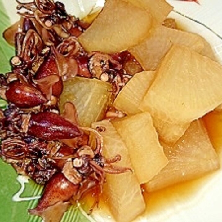 ホタルイカと大根の生姜煮